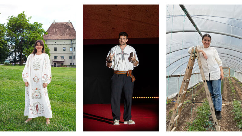 Ambasadori ai Zimbrilor (de la stânga la dreapta): Dana Rogoz, Alexandru Stermin și Roxana Zaha.Foto: Rewilding România